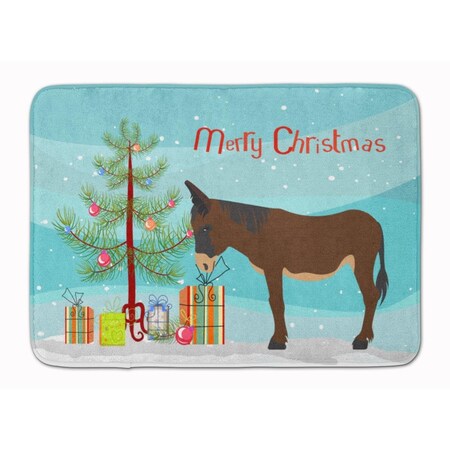 Carolines Treasures Zamorano-Leones Donkey Christmas Machine Washable Memory Foam Mat BB9220RUG